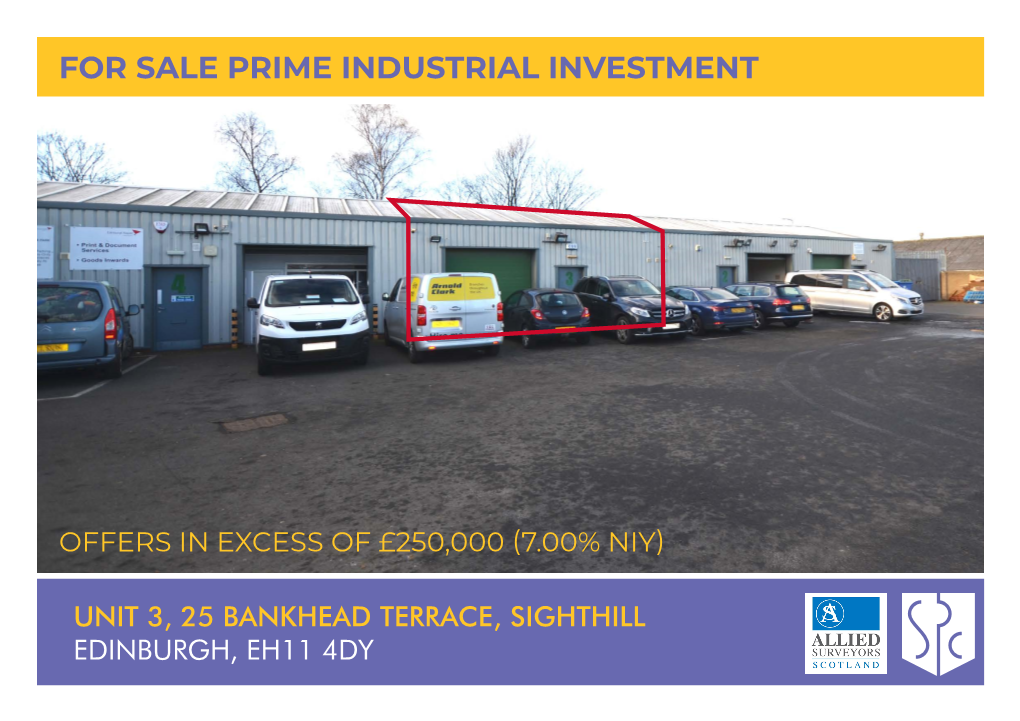 For Sale Prime Industrial Investment