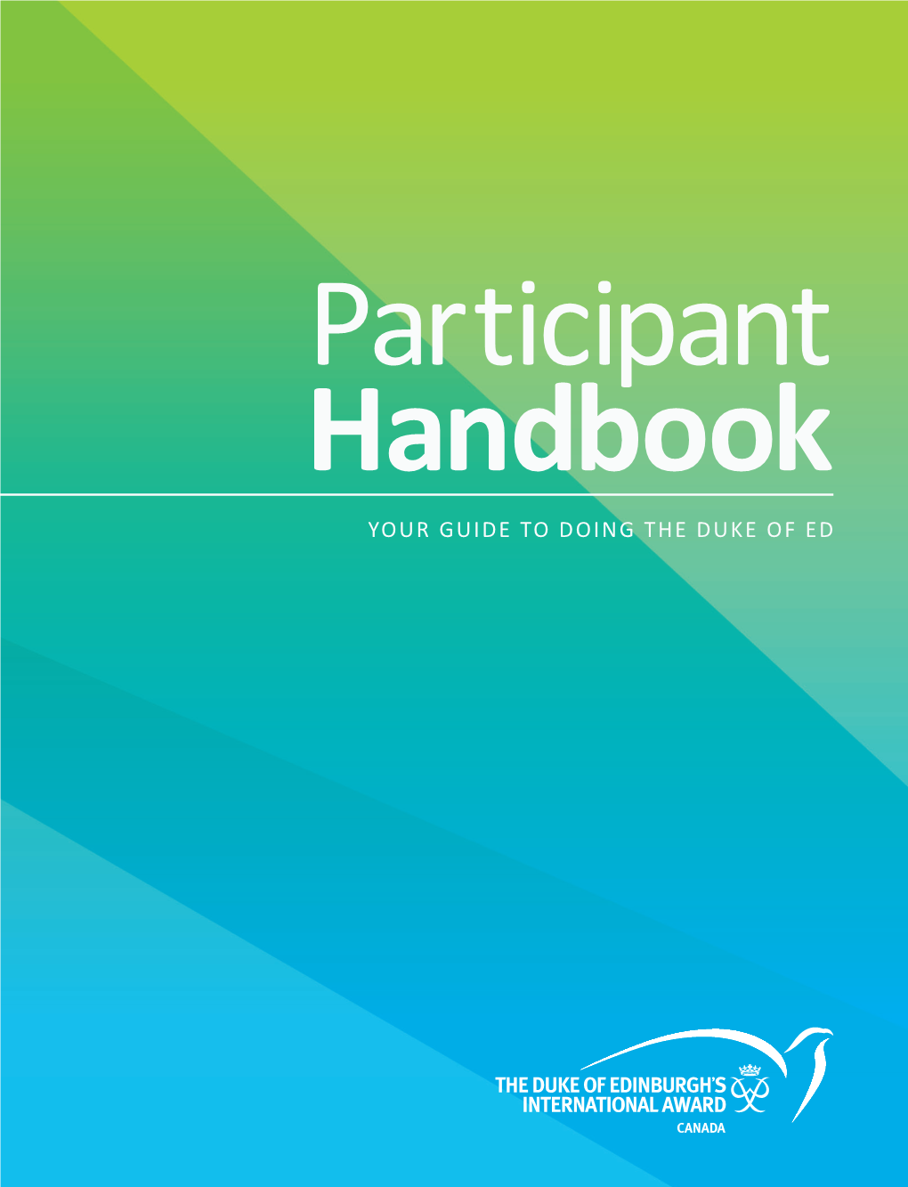 Participant Handbook YOUR GUIDE to DOING the DUKE of ED