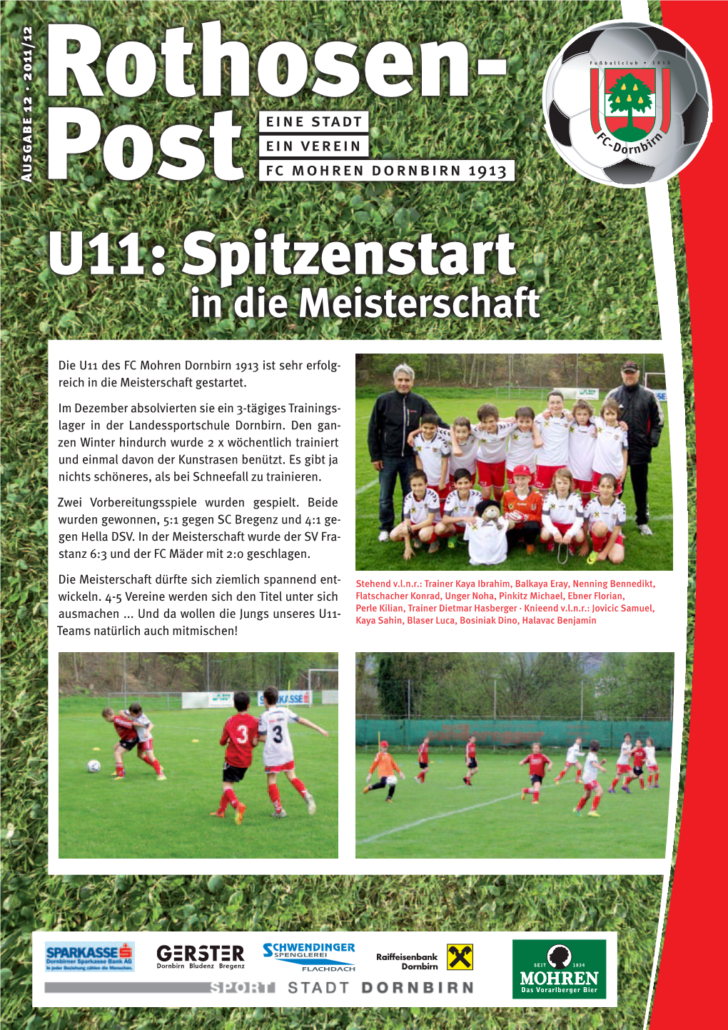 U11: Spitzenstart in Die Meisterschaft