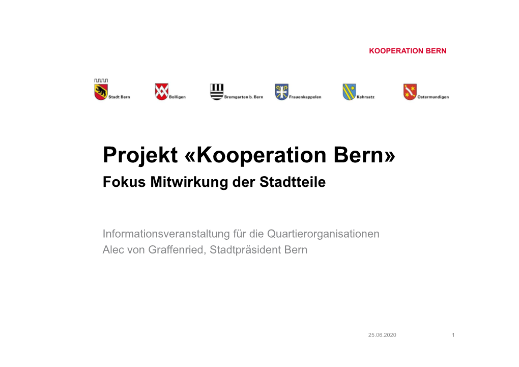Kooperation Bern