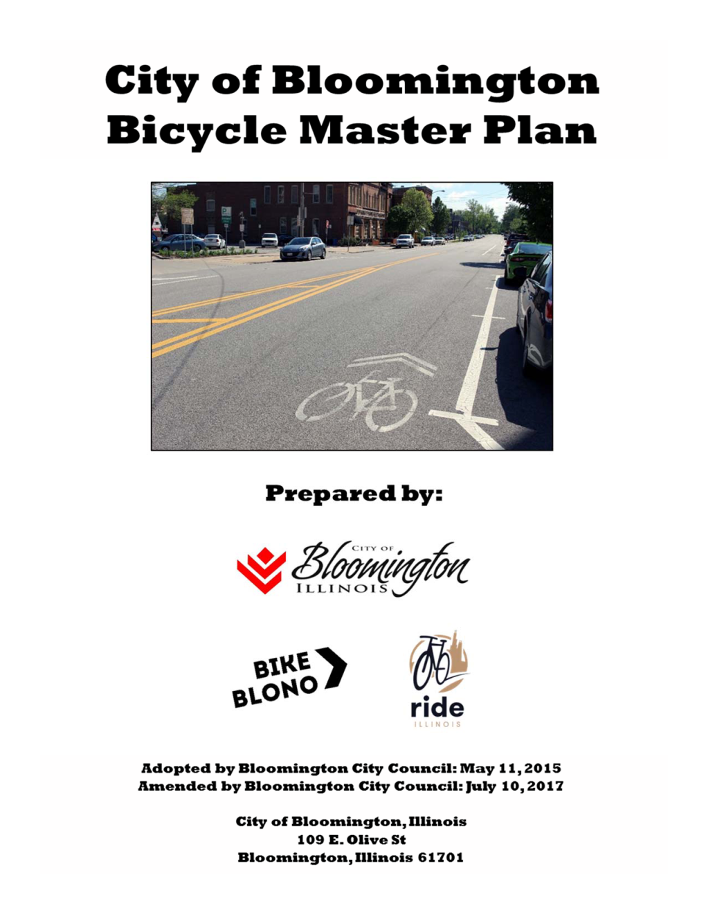 Bicycle Master Plan with These Pages