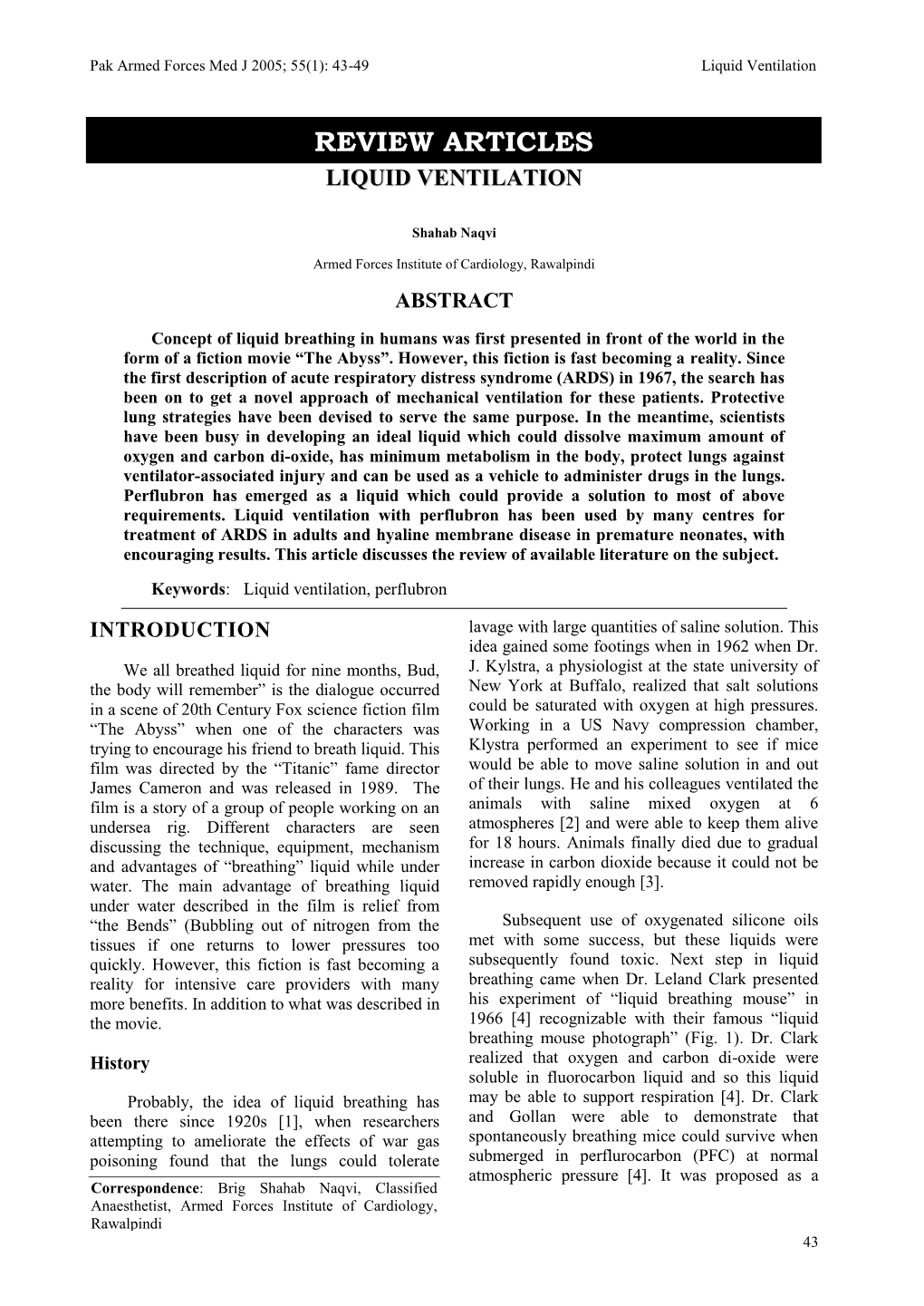 Review Articles Liquid Ventilation