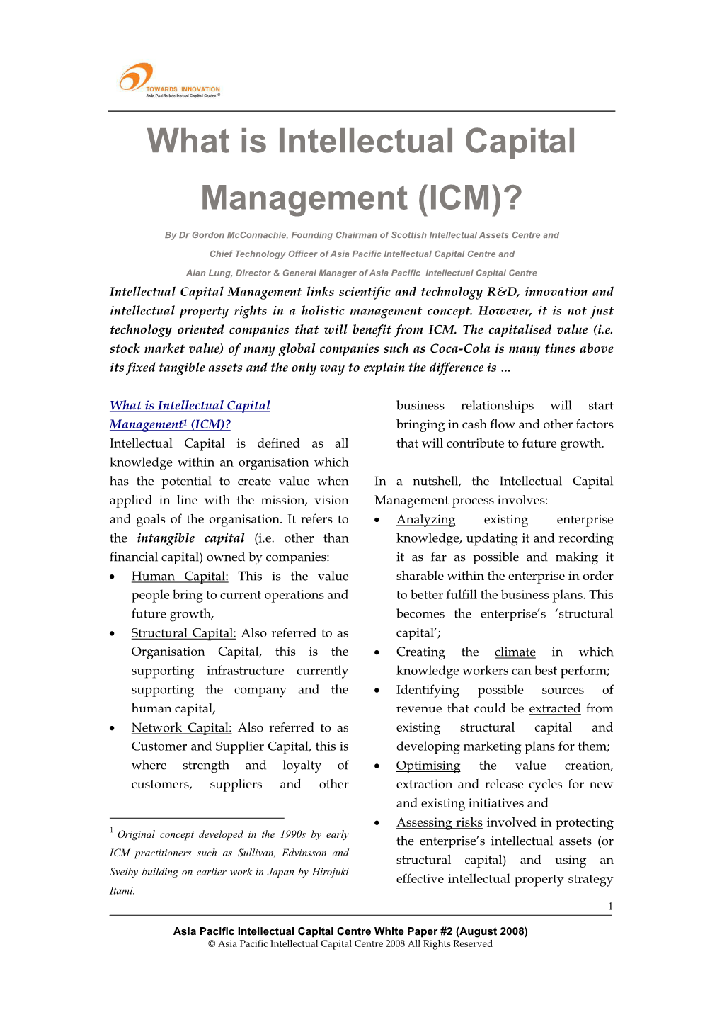 What Is Intellectual Capital Management (ICM)?