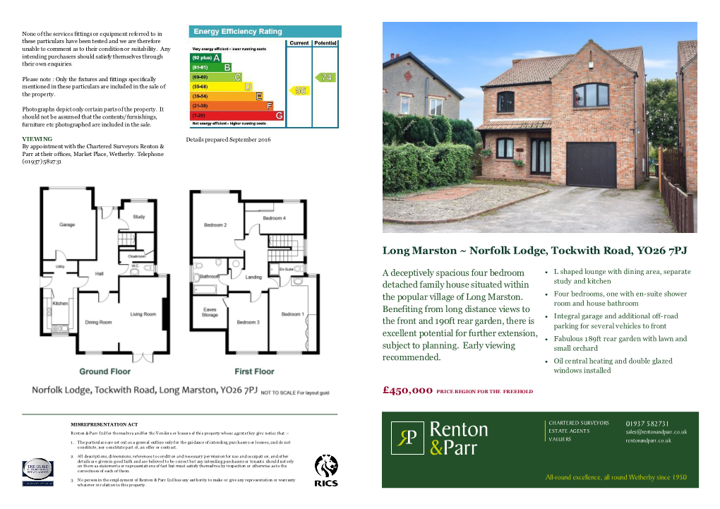 Long Marston ~ Norfolk Lodge, Tockwith Road, YO26 7PJ