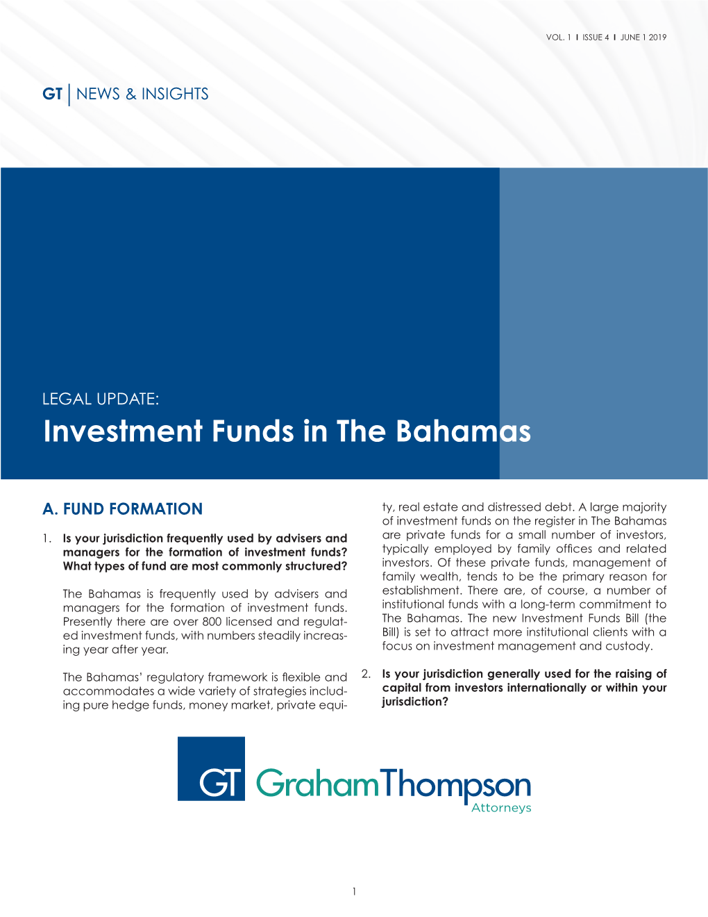 Investment Funds in the Bahamas