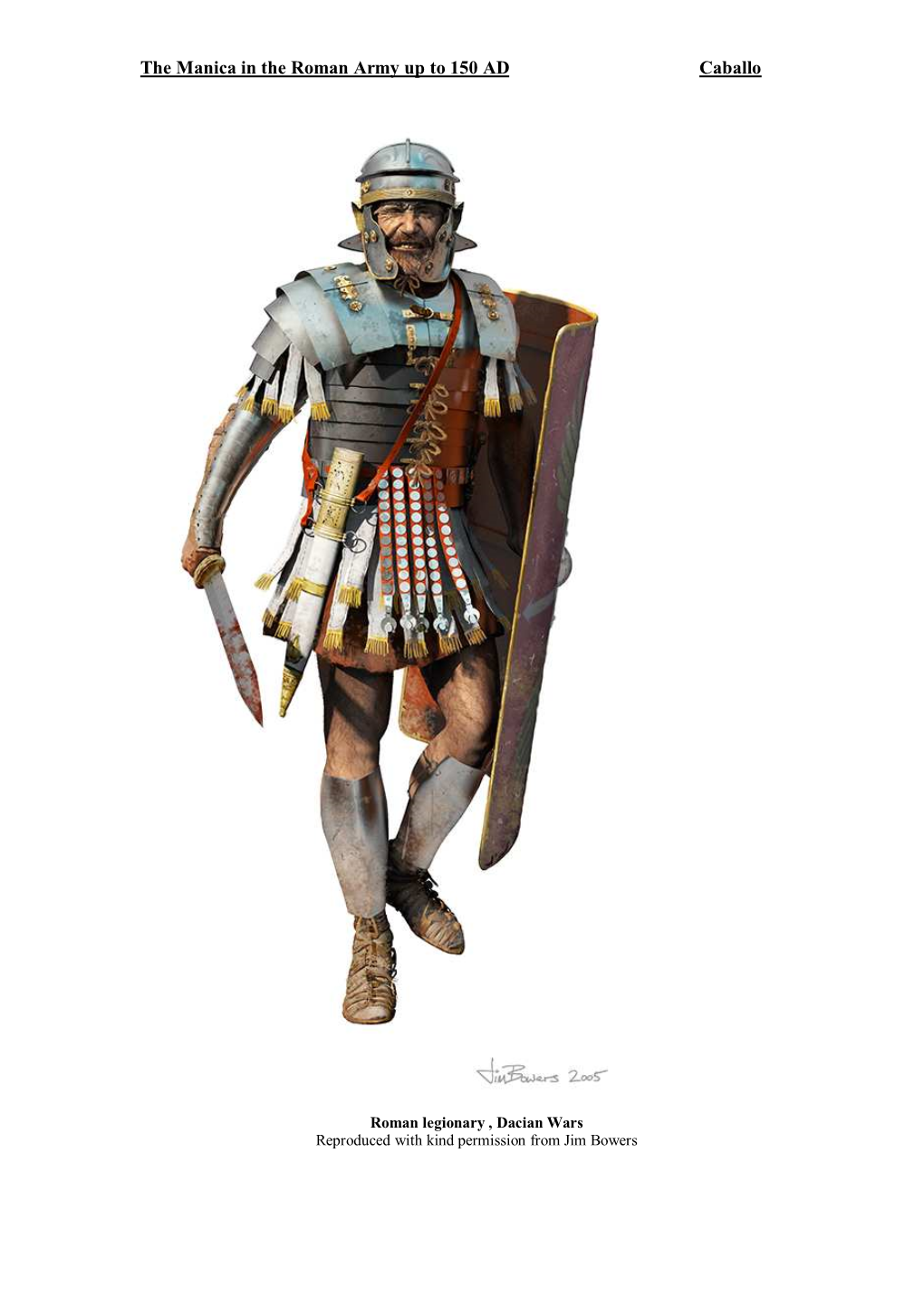 The Manica in the Roman Army up to 150 AD Caballo