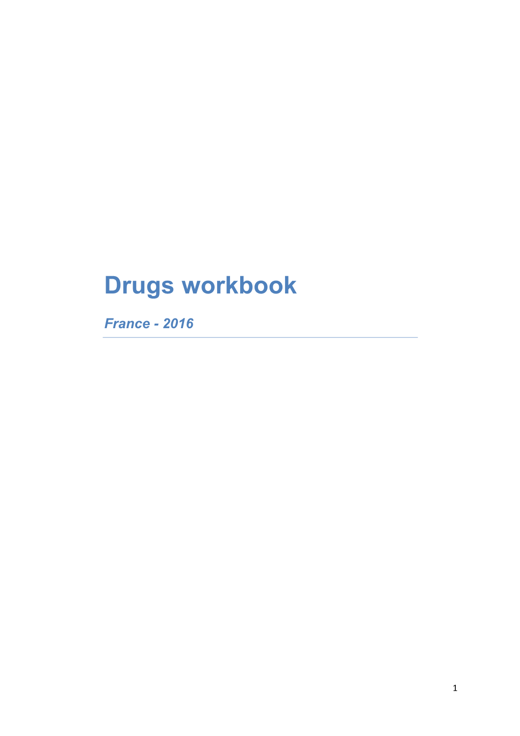 Drugs Workbook