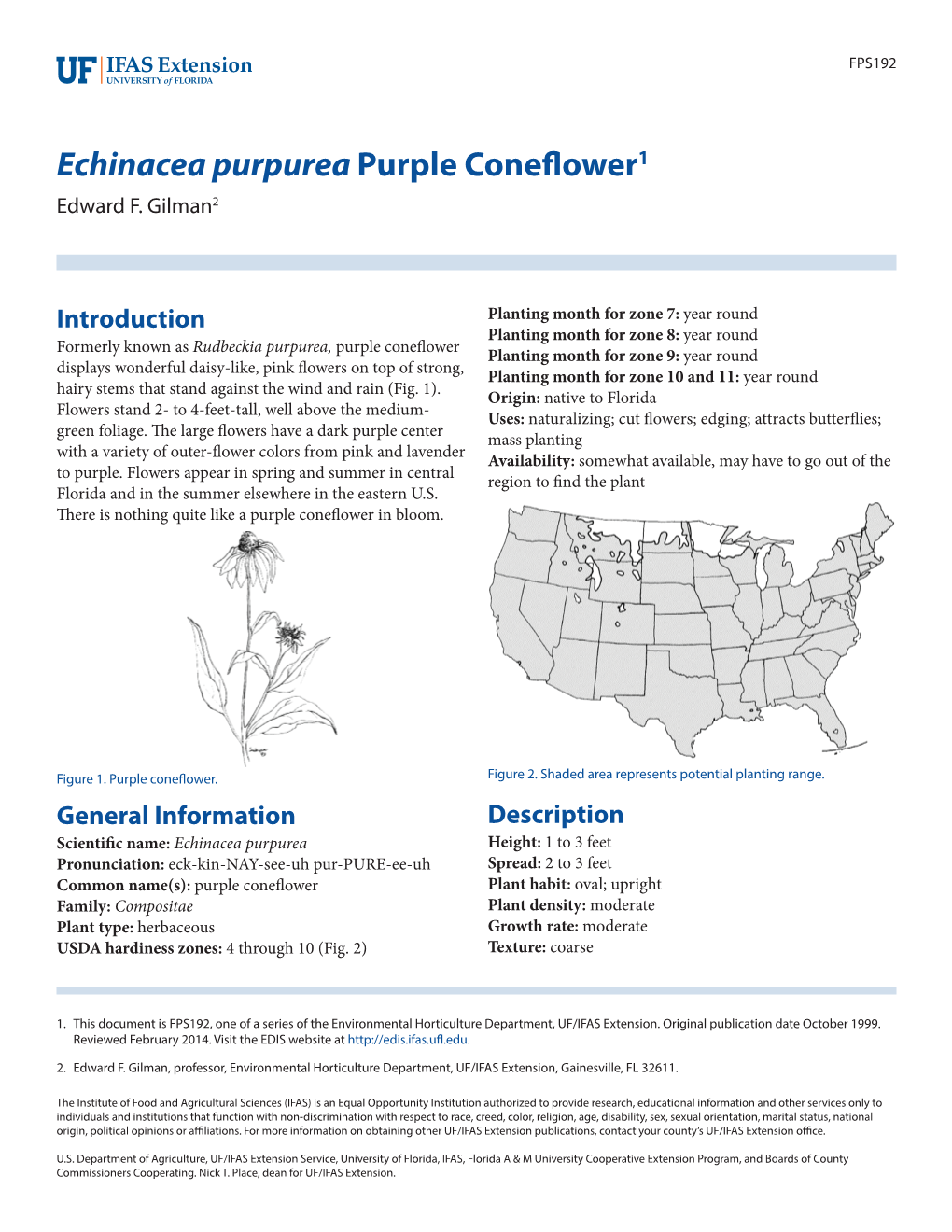 Echinacea Purpurea Purple Coneflower1 Edward F