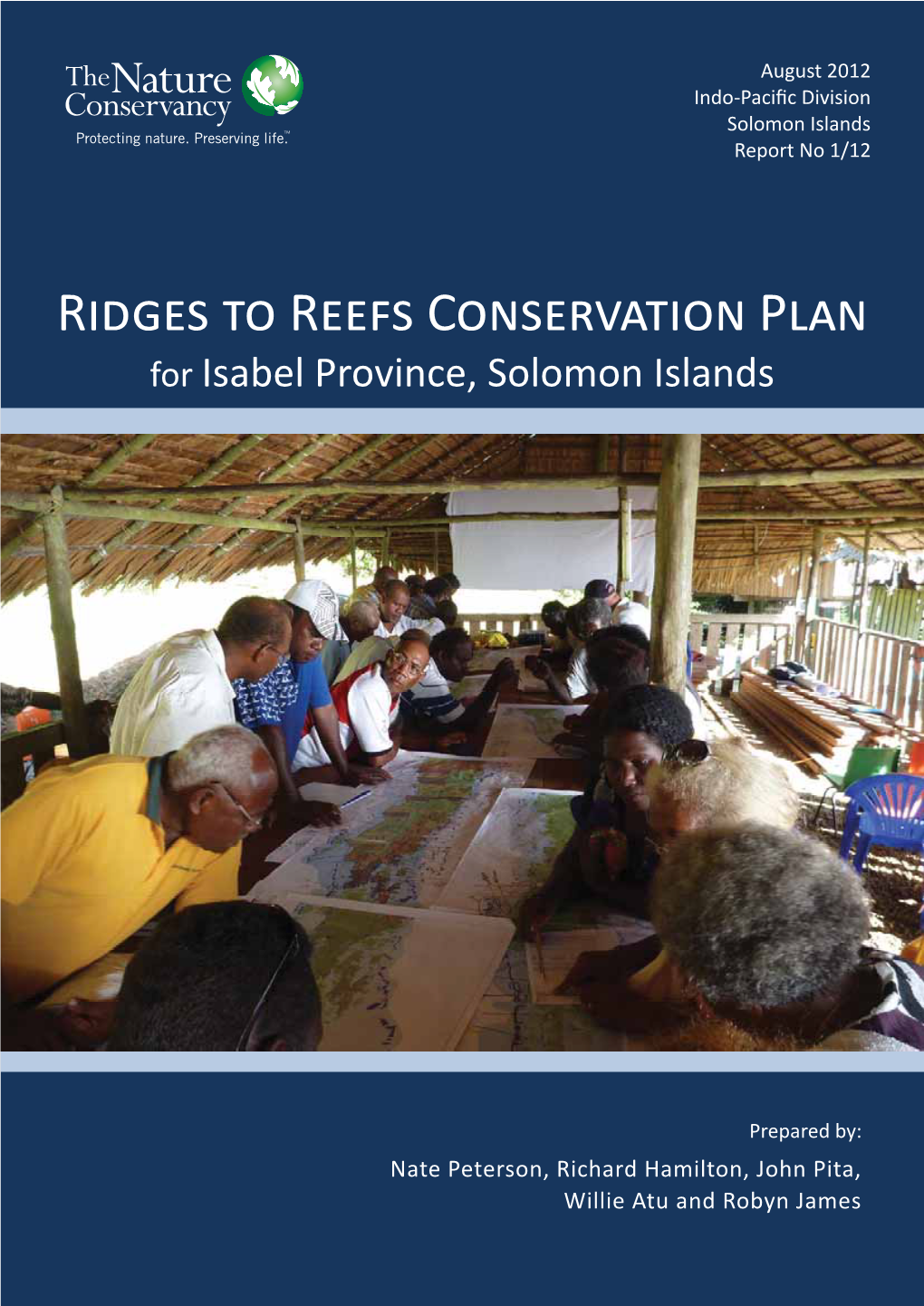 Ridge to Reef Conservation Plan for Isabel Province, Solomon Islands.Pdf