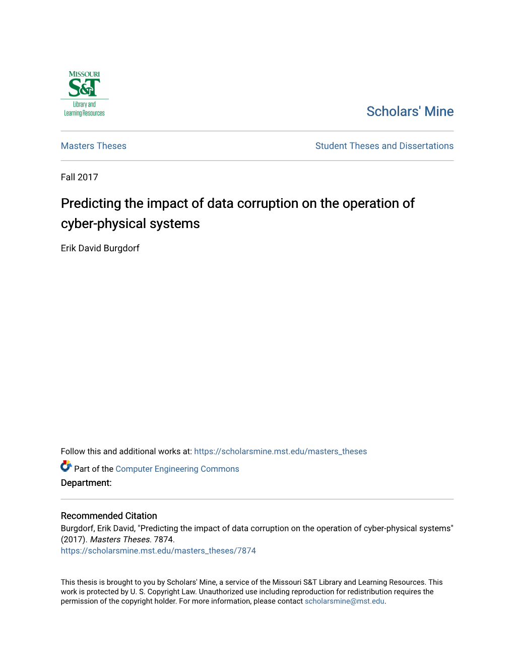 Predicting the Impact of Data Corruption on the Operation of Cyber-Physical Systems