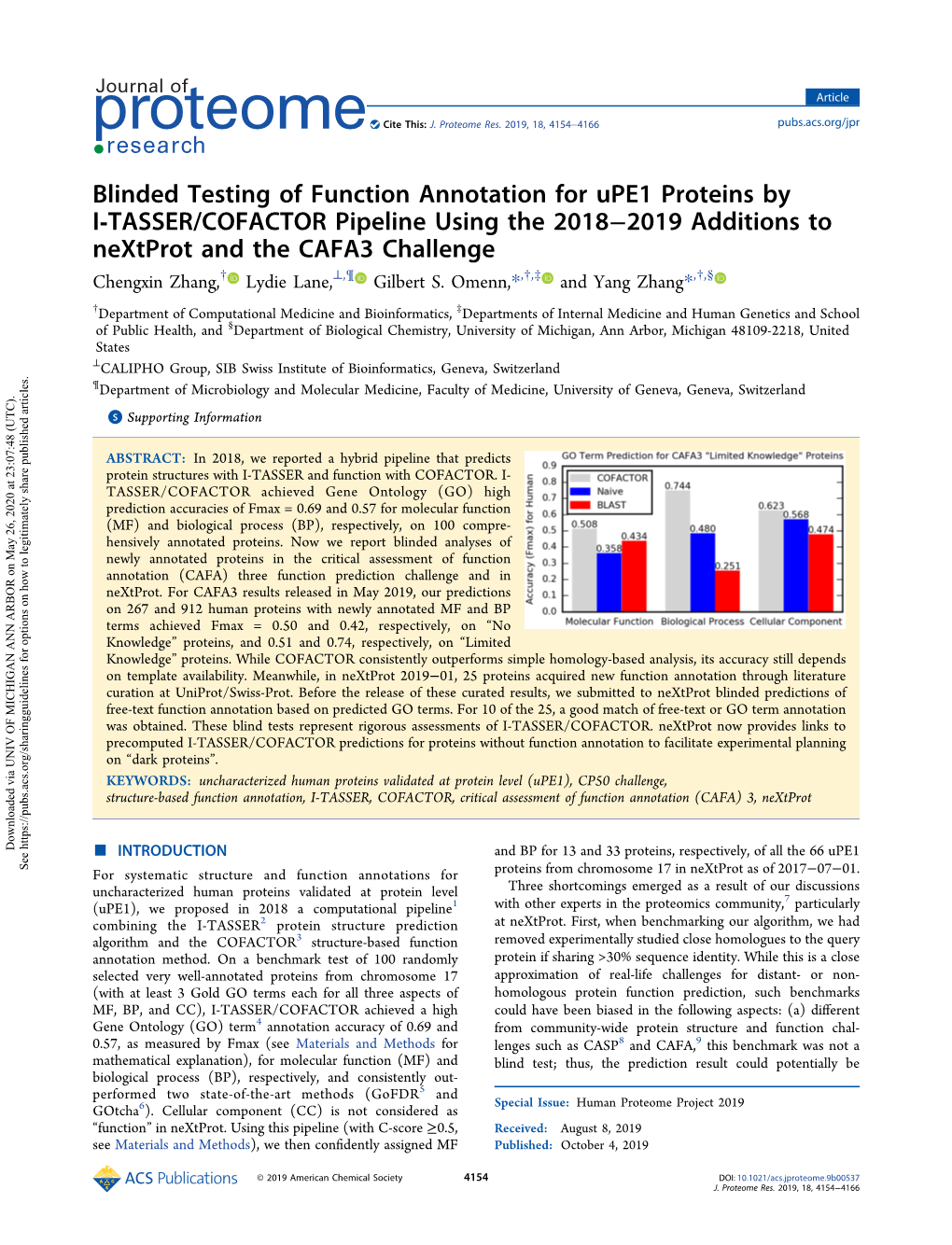 Blinded Testing of Function Annotation for Upe1 Proteins by I