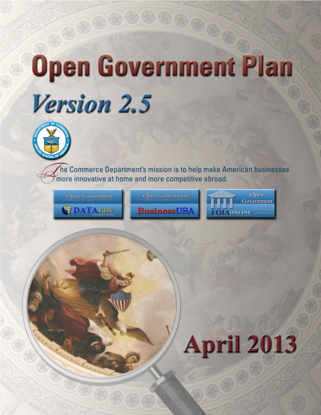 Commerce Open Government Plan Version