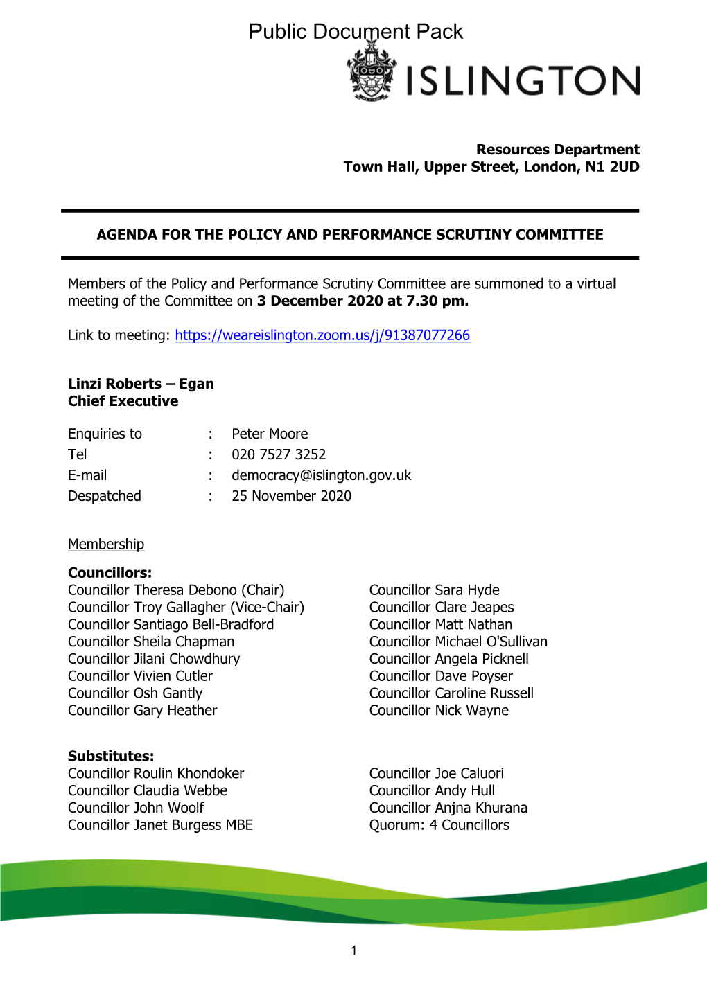 (Public Pack)Agenda Document for Policy and Performance Scrutiny