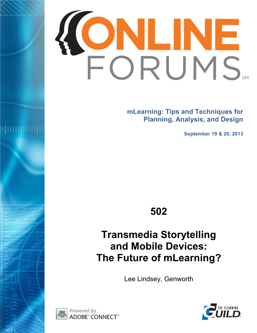 502 Transmedia Storytelling and Mobile Devices