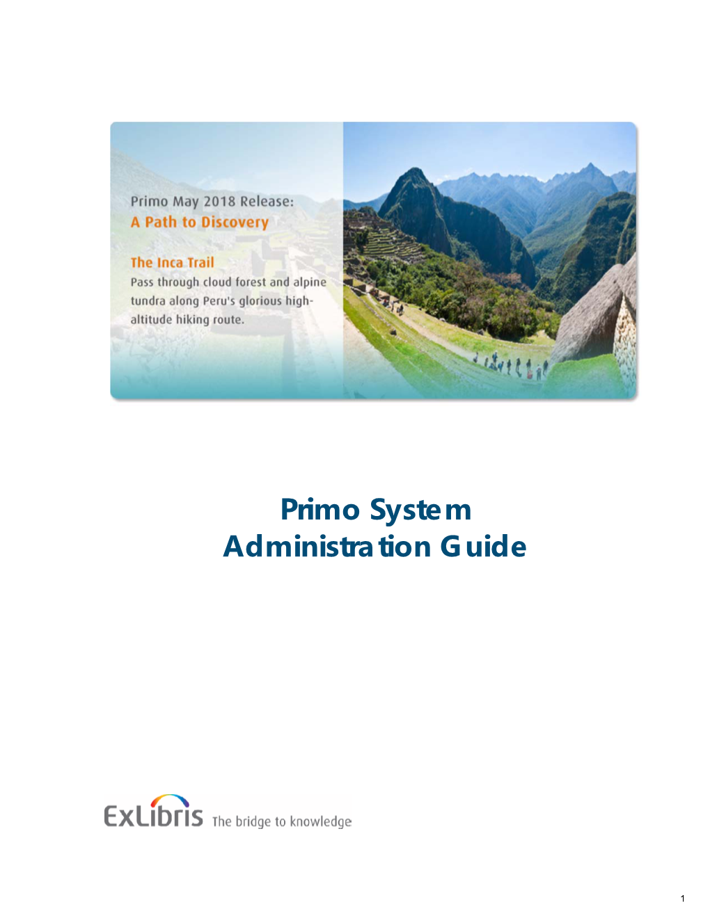 Primo System Administration Guide