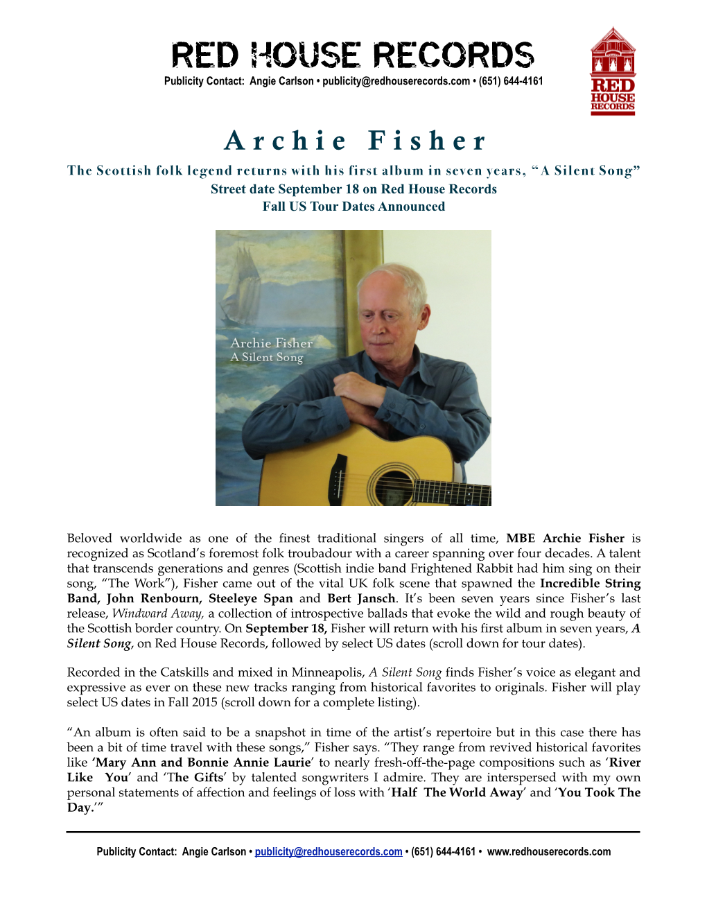 CD235 Archie Fisher Press