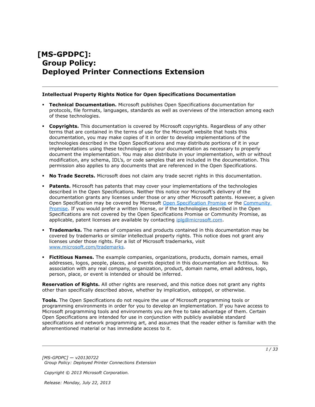 Intellectual Property Rights Notice for Open Specifications Documentation s4