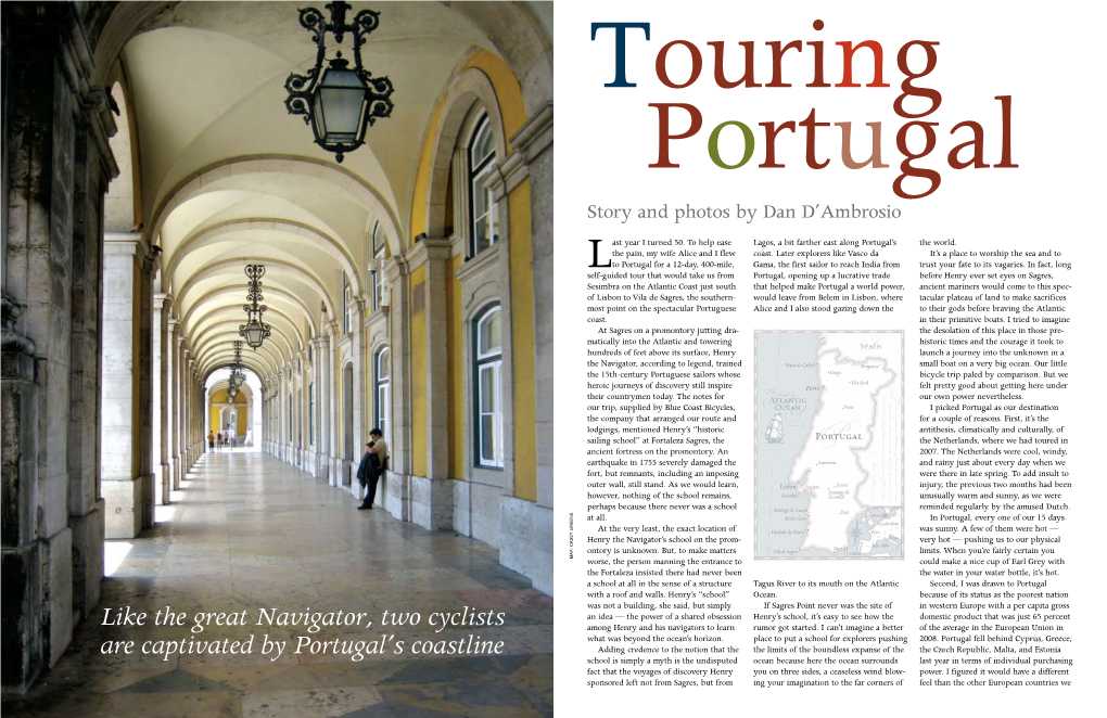 Like the Great Navigator, Two Cyclists Are Captivated by Portugal's Coastline