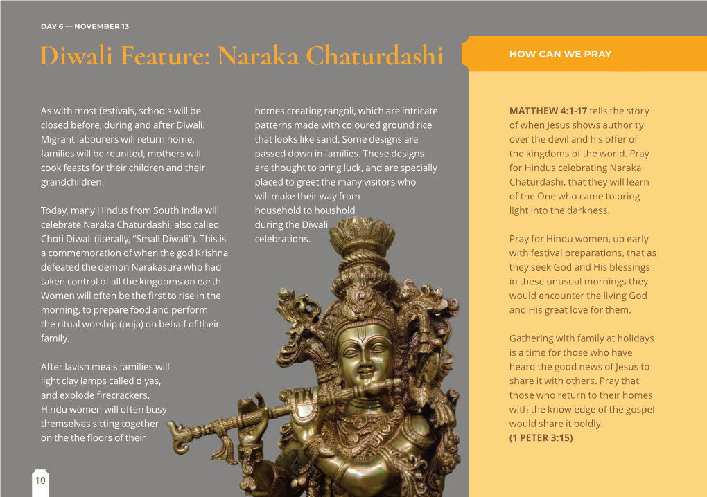 Diwali Feature: Naraka Chaturdashi HOW CAN WE PRAY?