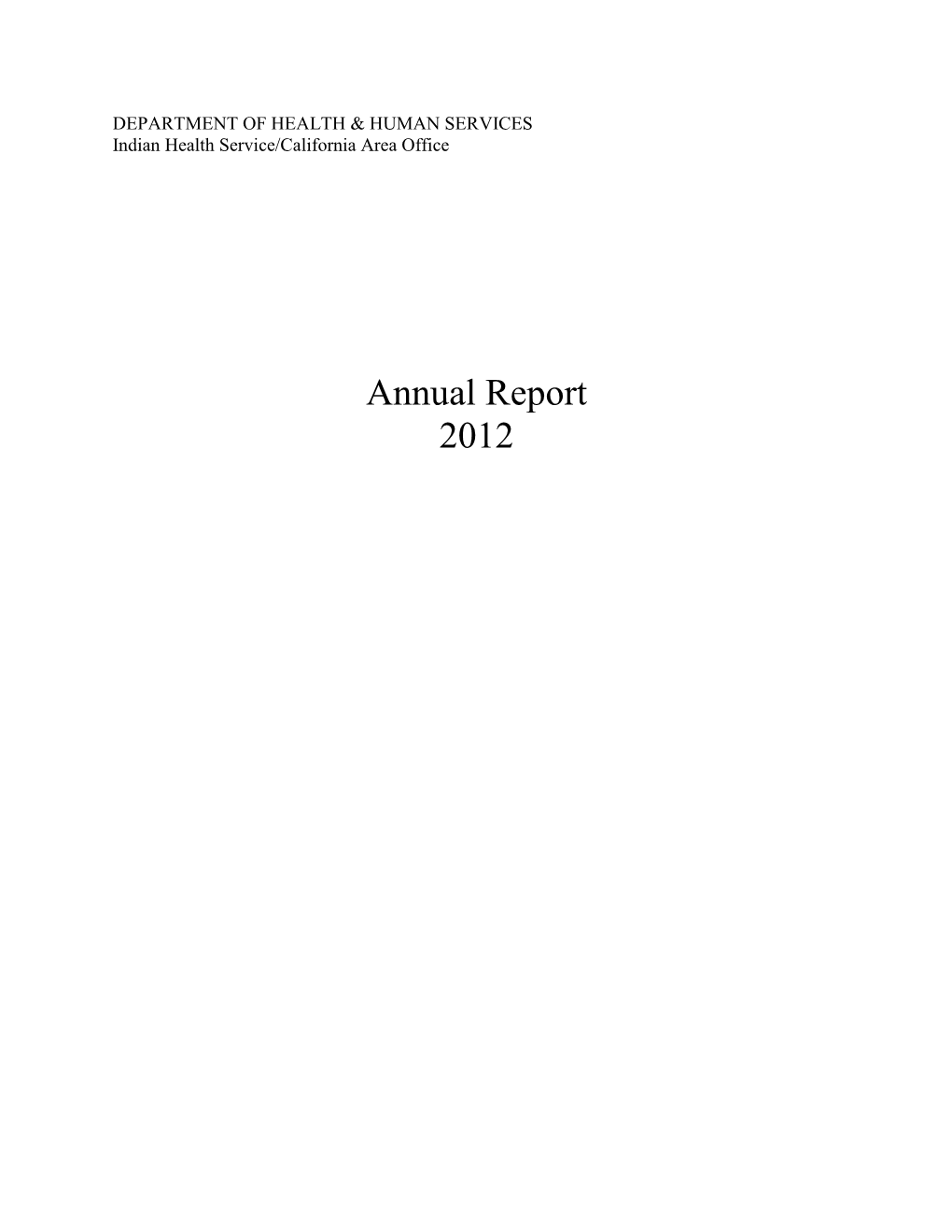 FY 2012 Annual Report