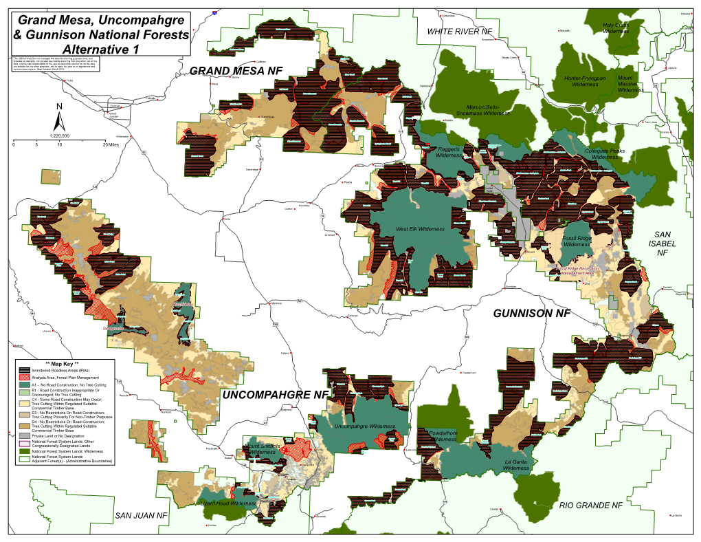 Grand Mesa, Uncompahgre & Gunnison National Forests