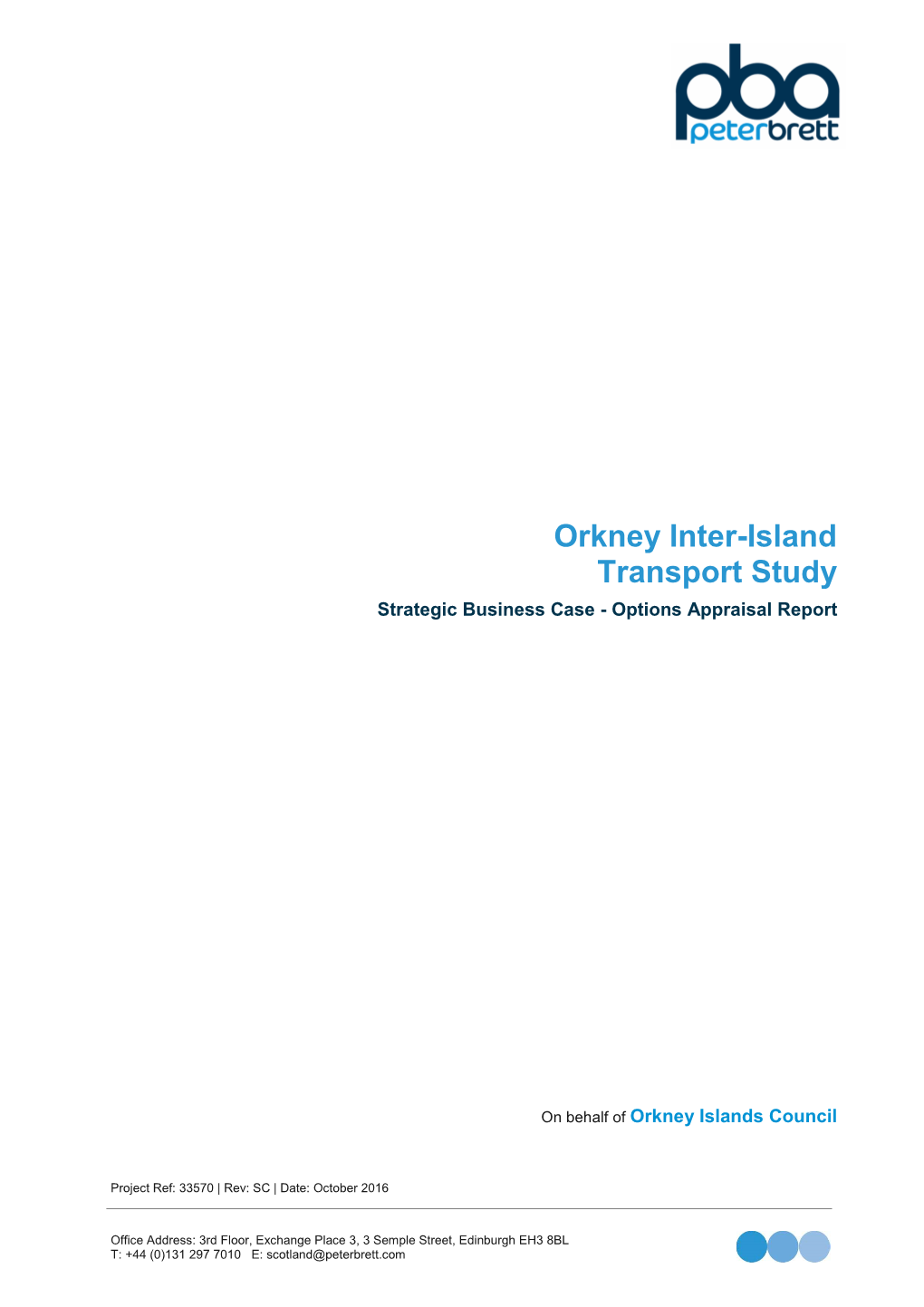 20161012 OIITS Options Appraisal Report SBC Part 2 FINAL