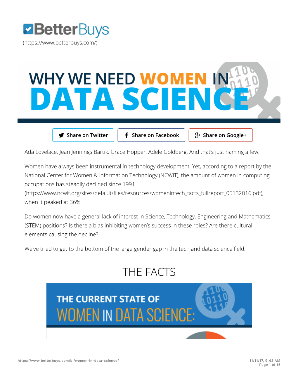 Why We Need Women in Data Science
