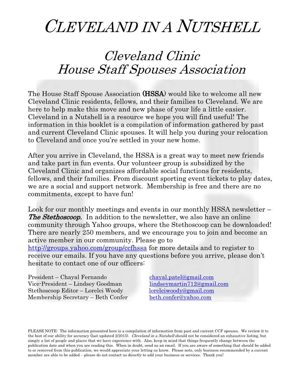 Cleveland-In-Nutshell-2015.Pdf