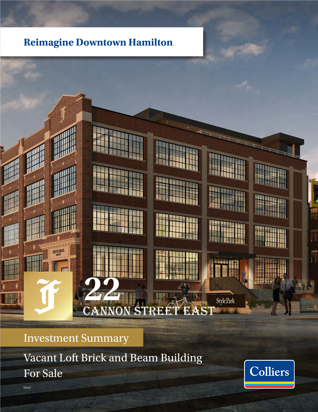 Investment Summary Vacant Loft Brick and Beam Building for Sale