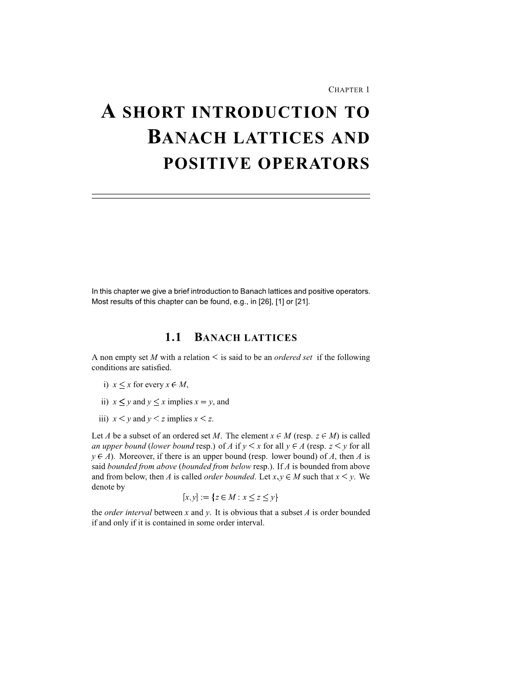 A Short Introduction to Banach Lattices and Positive Operators