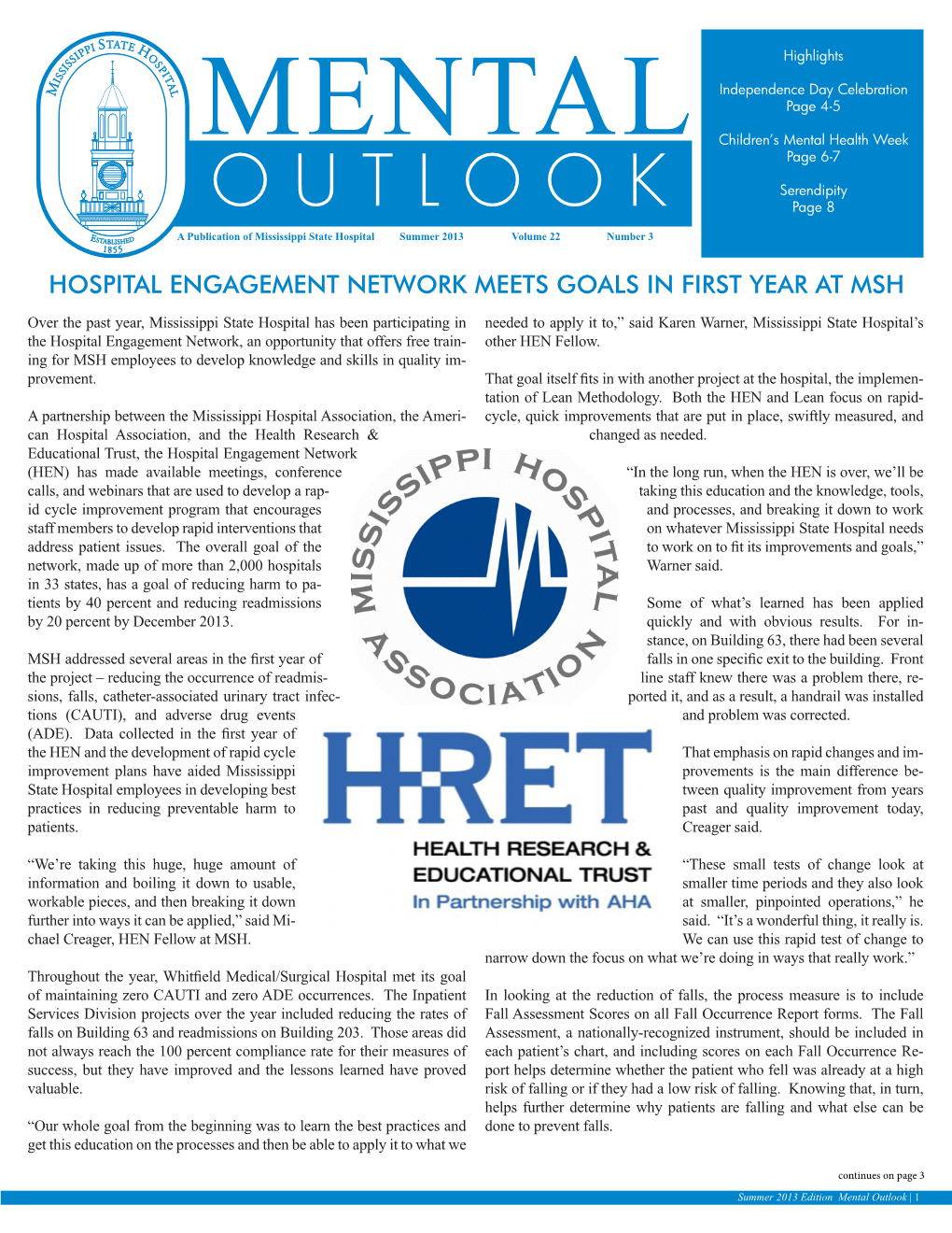 Hospital Engagement Network Meets Goals in First Year at Msh