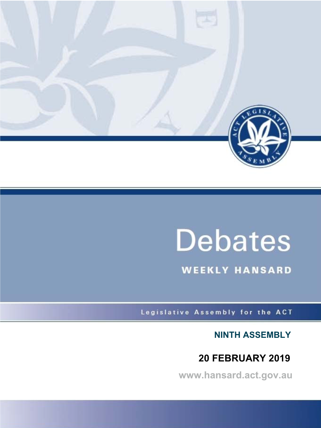 Hansard.Act.Gov.Au Wednesday, 20 February 2019