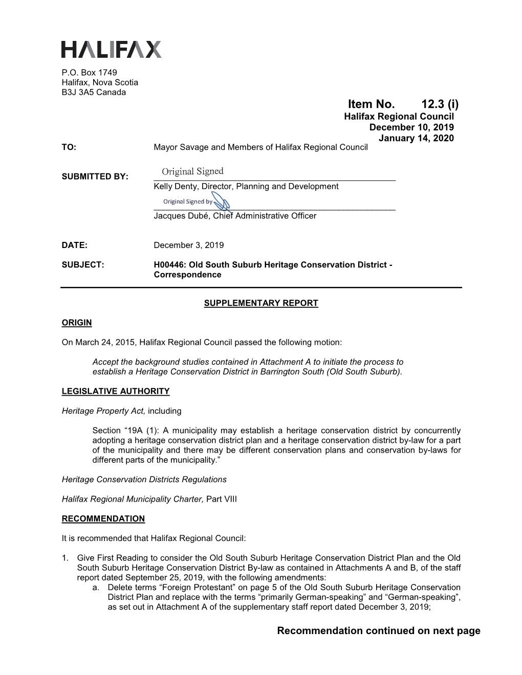 Case H00446-Old South Suburb Heritage Conservation District Plan