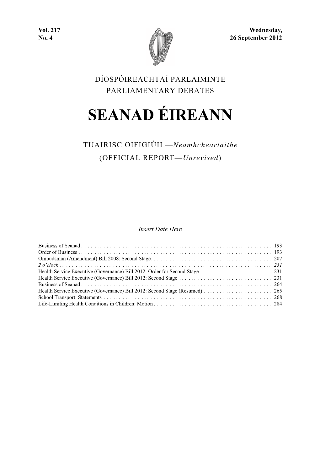 Seanad Éireann