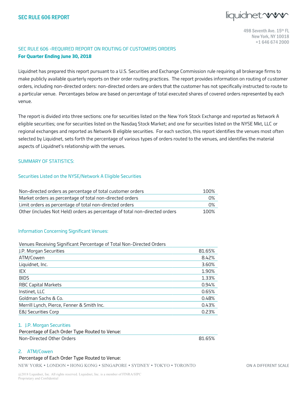 Sec Rule 606 Report