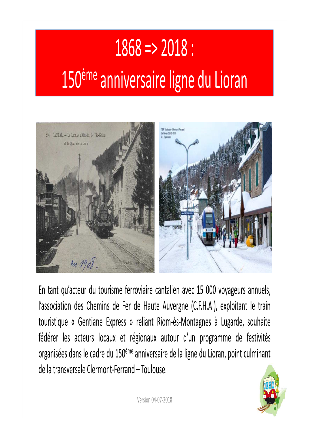 Dossier Public Festivités Du 150Ans Ligne Du Lioran Version 05-07-2018