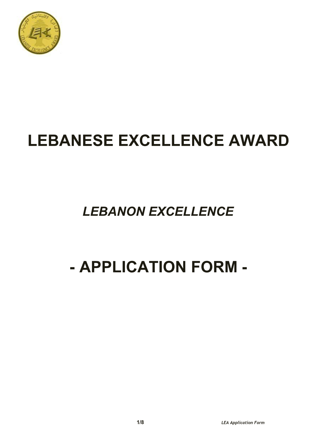 Lebanese Excellence Award