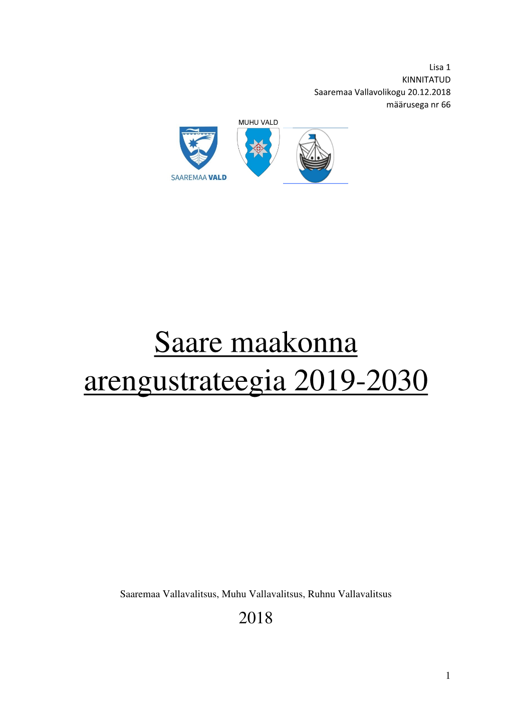 Saare Maakonna Arengustrateegia 2019-2030