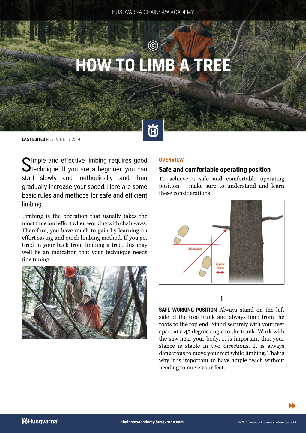 How to Limb a Tree