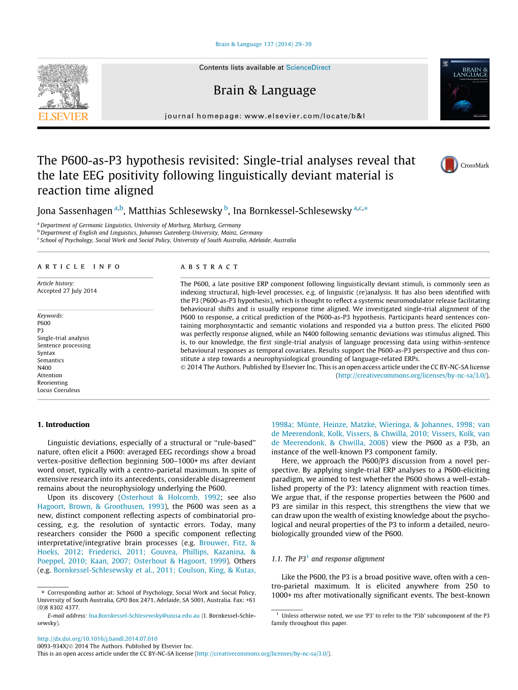 The P600-As-P3 Hypothesis Revisited