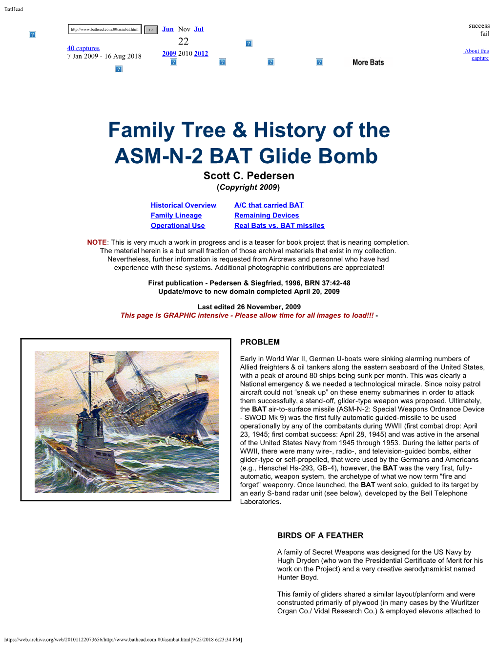 Family Tree & History of the ASM-N-2 BAT Glide Bomb