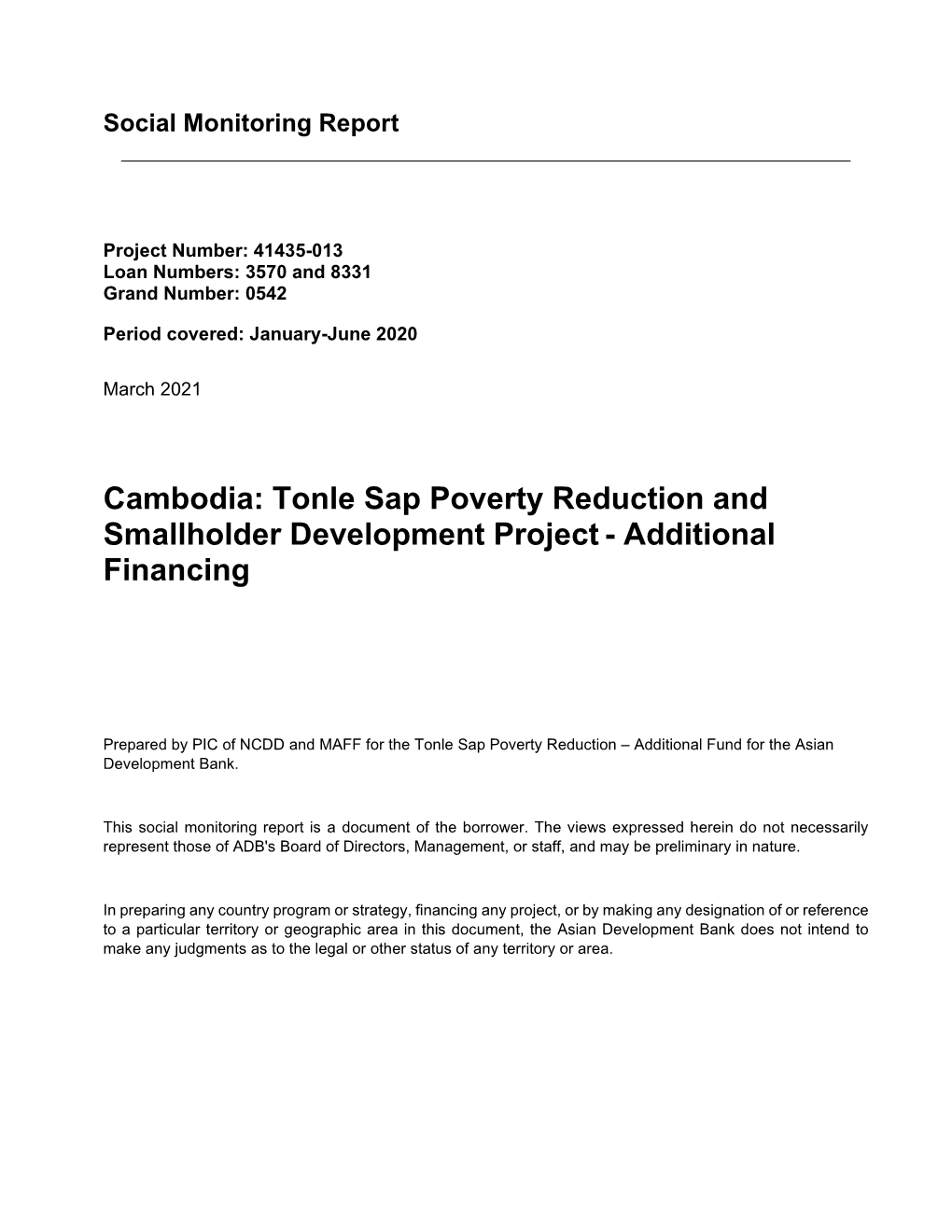 41435-013: Tonle Sap Poverty Reduction and Smallholder