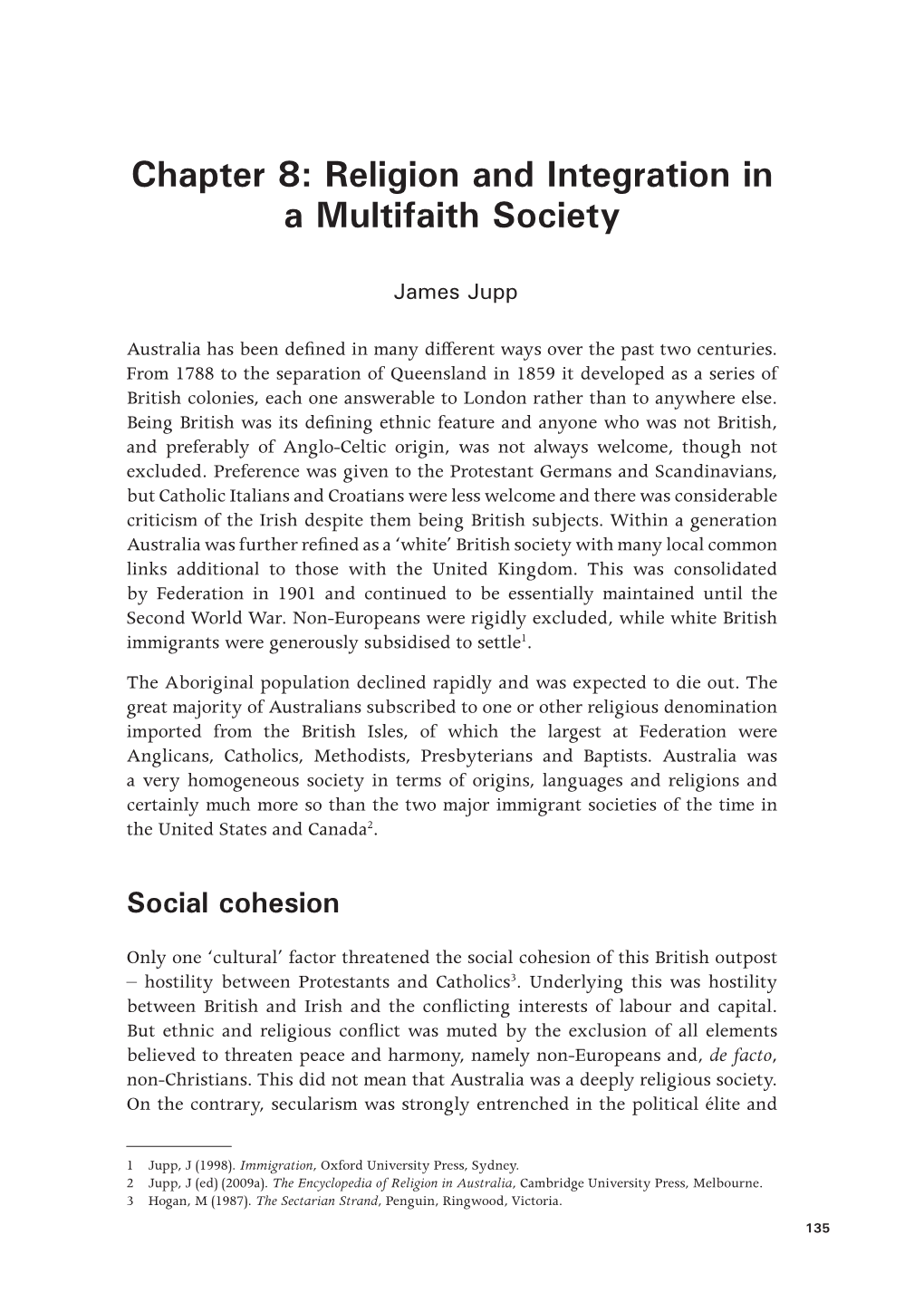 Chapter 8: Religion and Integration in a Multifaith Society