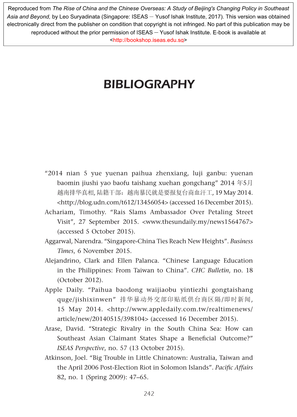 Bibliography