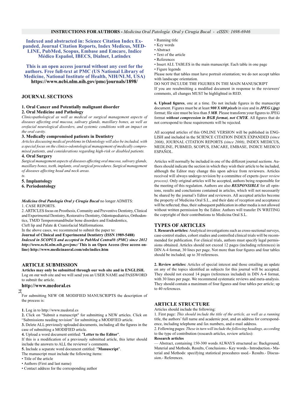 Panded, Journal Citation Reports, Index Medicus