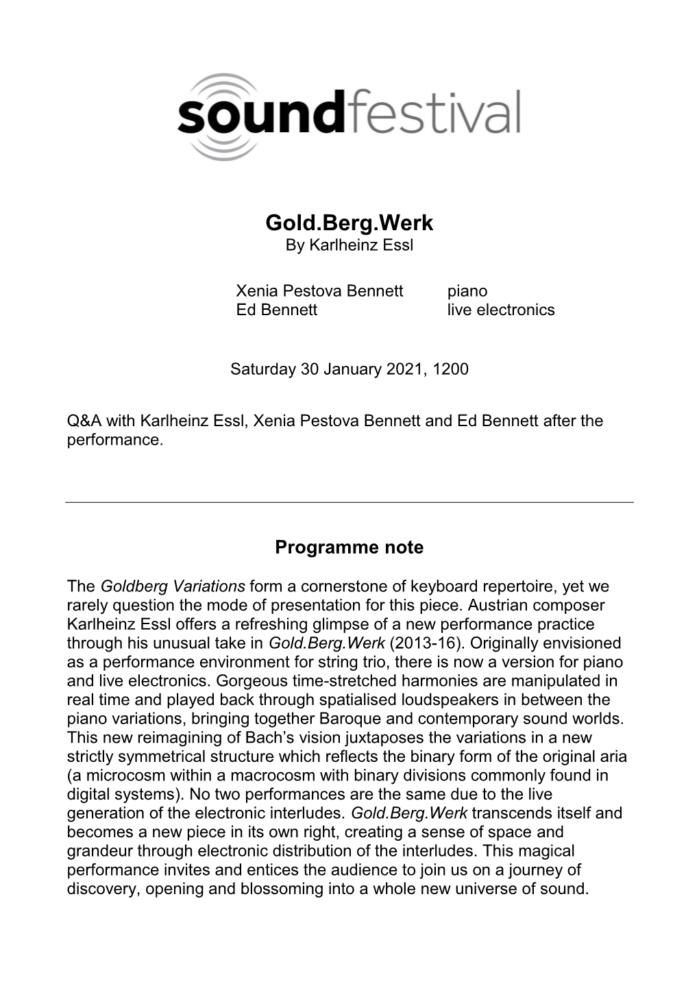 Gold.Berg.Werk by Karlheinz Essl