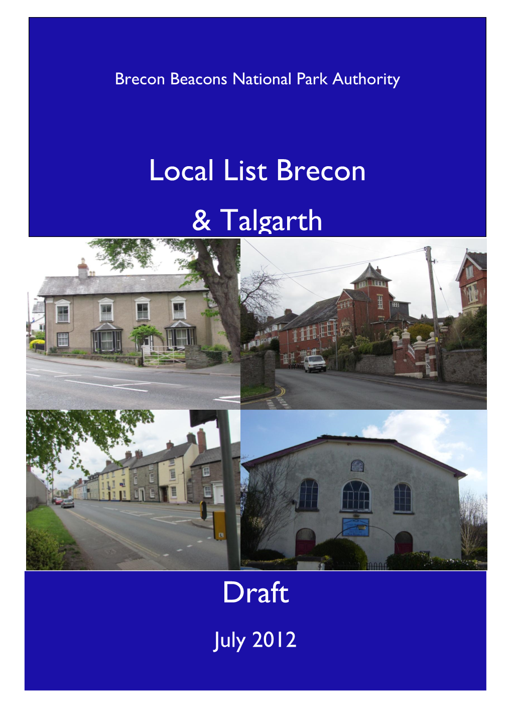 Local List Brecon & Talgarth Draft