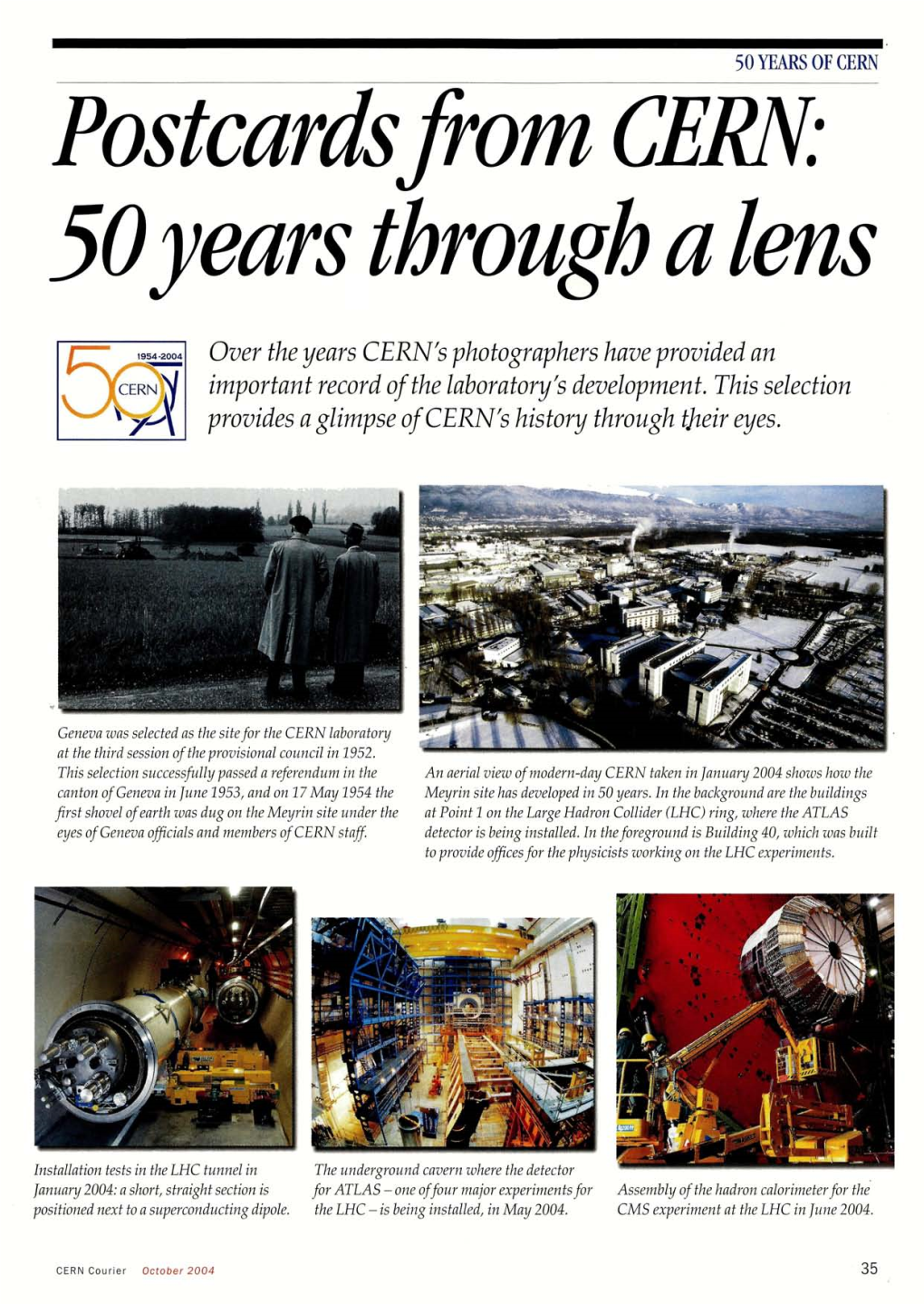 Postcards from CERN: 50 Years Through a Lens