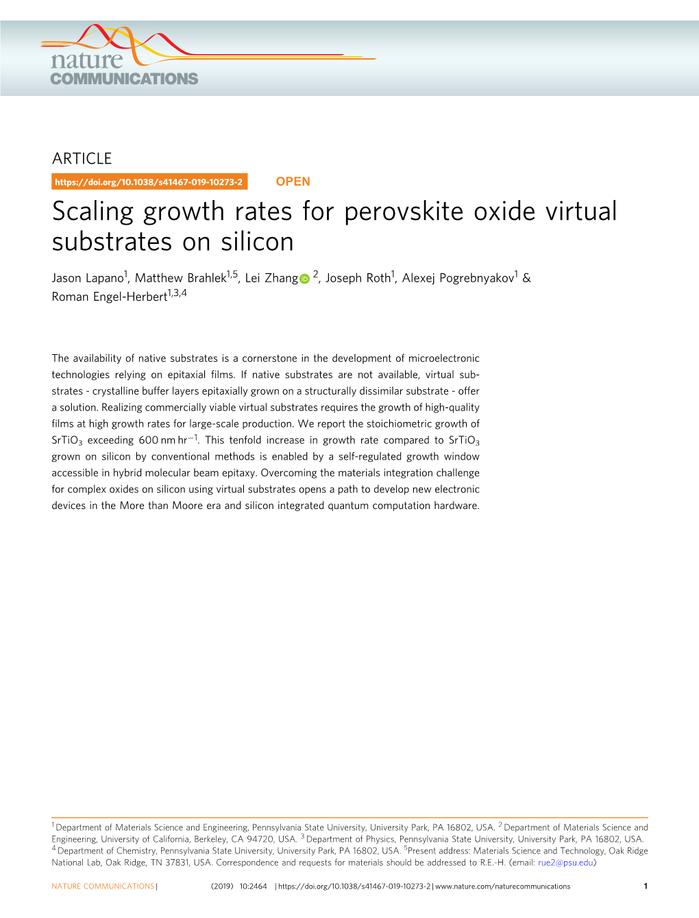 Scaling Growth Rates for Perovskite Oxide Virtual Substrates on Silicon