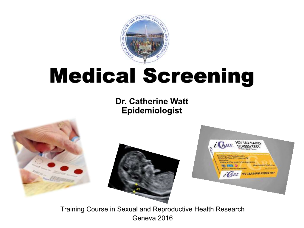 Medical Screening